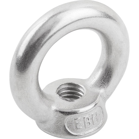 Round Eye Nut, M8 Thread Size, 8-1/2 Mm Thread Lg, Stainless Steel
